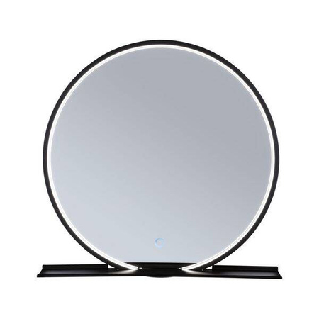 Lustro łazienkowe z półką MIRO LED DIM IP44 czarny Ø 50 (PL71090) - PAULMANN