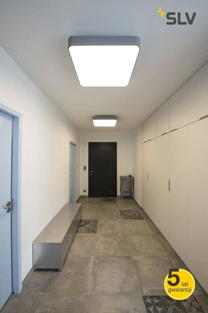 MEDO 60 SQUARE LED, Sufitowa, srebrnoszara, 1-10V, 3000K