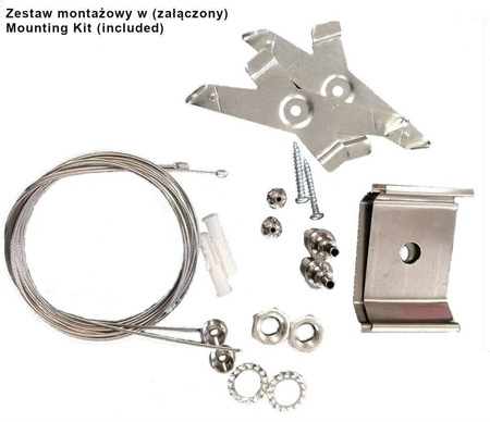 Mistic Lighting lampa wisząca Mistic M-Line 120 40W szara anoda 4000K, 4000lm MSTC-05411620 - żyrandol