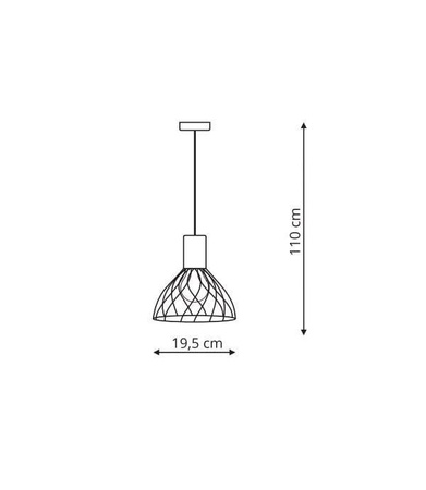 Moderno wisząca mała GU10 (LP-1221/1P S BK) - Light Prestige