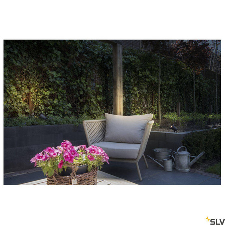 NAUTILUS SPIKE XL, lampa wbijana w grunt outdoor, QPAR51, IP65, czarna, maks. 11W, z przewodem 1,5m z wtyczką (227410) - SLV