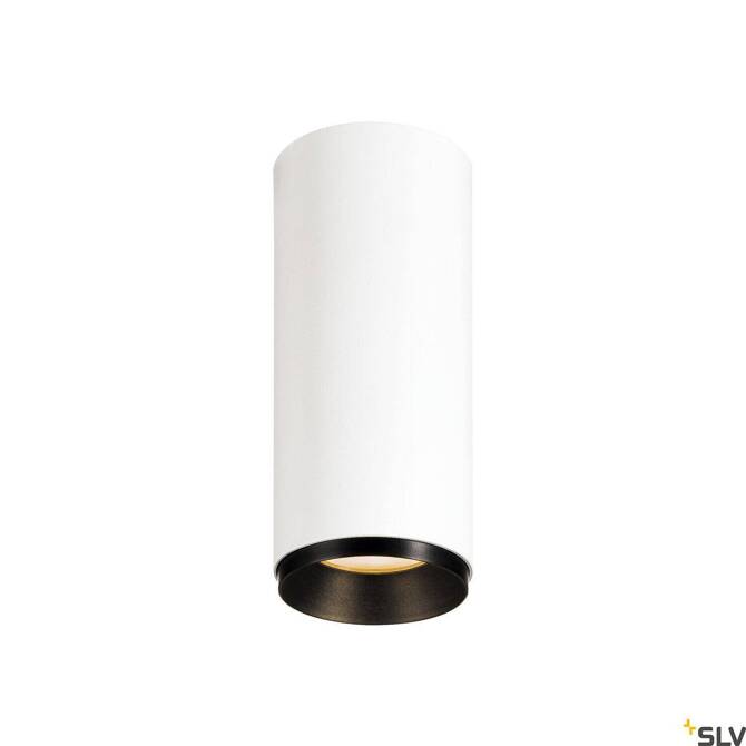 NUMINOS® CL DALI S, wewnętrzna oprawa sufitowa natynkowa LED, biała/czarna 2700 K 60° (1004416) - SLV