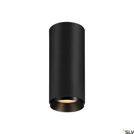NUMINOS® CL PHASE S, wewnętrzna oprawa sufitowa natynkowa LED, czarna/czarna 2700 K 60° (1004124) - SLV