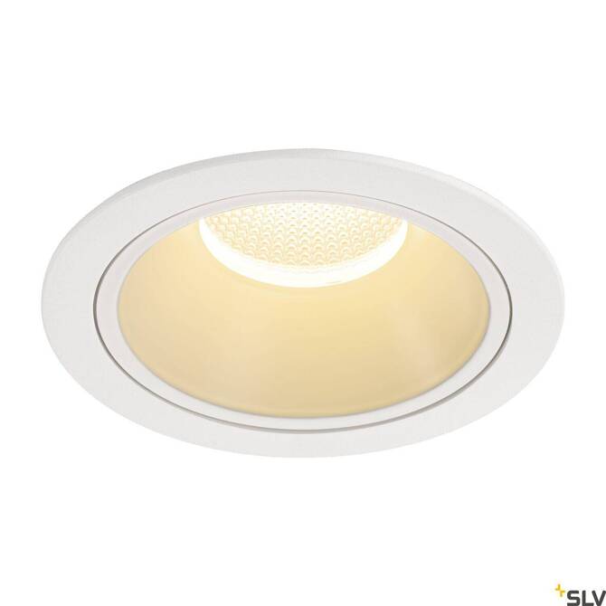 NUMINOS® DL XL, wewnętrzna oprawa sufitowa wpuszczana LED, biała/biała, 3000 K 20° (1004022) - SLV