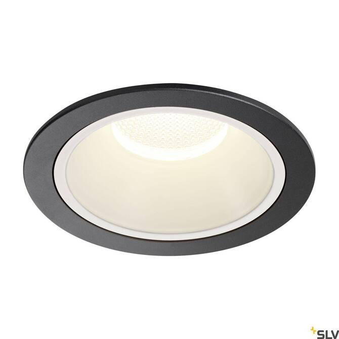 NUMINOS® DL XL, wewnętrzna oprawa sufitowa wpuszczana LED, czarna/biała, 4000 K 40° (1004037) - SLV