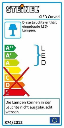 Naświetlacz LED 10,5W XLED curved z czujnikiem antracyt (ST012076) - Steinel