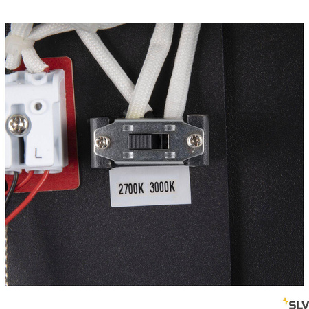 ONE DOUBLE PD PHASE UP/DOWN, wewnętrzna oprawa wisząca LED, czarna, przełącznik CCT 2700/3000 K (1004765) - SLV