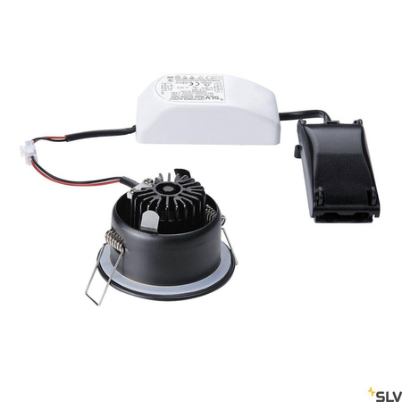 OUT 65 LED DL ROUND SET, mat. czarna, 9W, 38°, 3000K, z zasilaczem