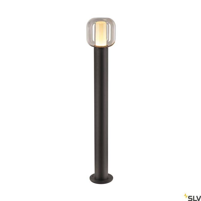 OVALISK 100 FL, zewnętrzna lampa podłogowa LED, kolor antracytowy, przełącznik CCT, 3000/4000 K (1004681) - SLV