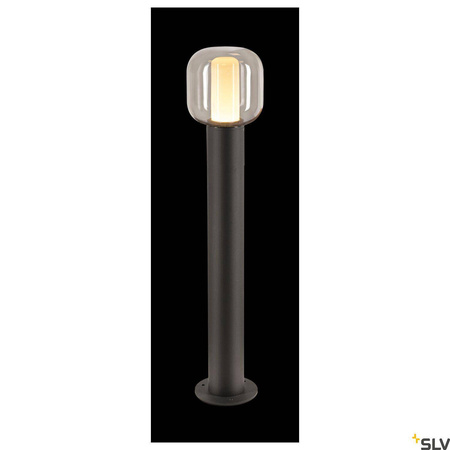 OVALISK 75 FL, zewnętrzna lampa podłogowa LED, kolor antracytowy, przełącznik CCT, 3000/4000 K (1004680) - SLV