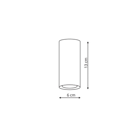 Oczko Manacor biale 13cm (LP-232/1D – 130) - Light Prestoge
