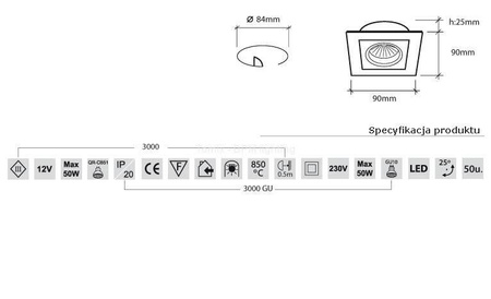 Oczko halogenowe BPM 3000