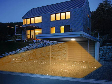 Oprawa LED 10W Steinel DL Vario Quattro z czujnikiem 3000K antracyt (ST057602) - STEINEL