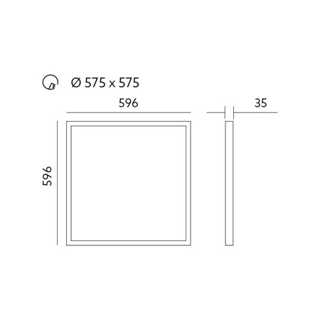 Oprawa LED CAPRI PREMIUM 40W 60x60 UGR<19 barwa NEUTRALNA (KFCP40NBU) Kobi Light