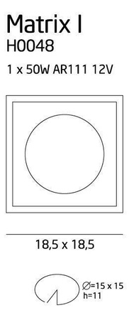 Oprawa halogenowa MATRIX I (H0048) Max light