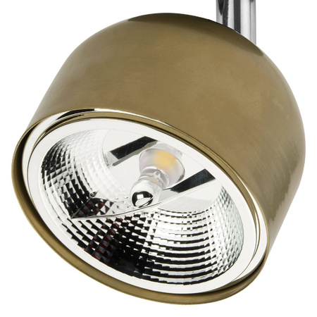 Oprawa na szynoprzewód TRACER TRÓJOBWODOWY ZŁOTY GU10 AR111 (6055) - TK Lighting