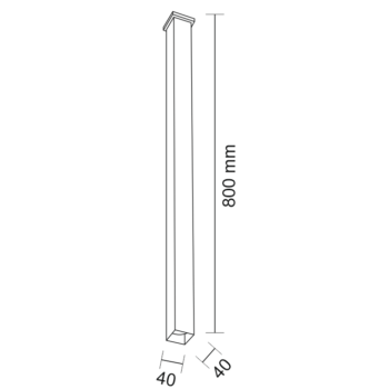 Oprawa natynkowa DOHA IP44 (czarny) (8076) - Shilo