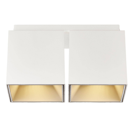Oprawa natynkowa ETHAN Nordlux GU10 LED:2x10W,Traditional:2x50W Aluminium Biały mat