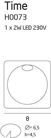 Oprawa schodowa TIME IP54 (H0073) Max light