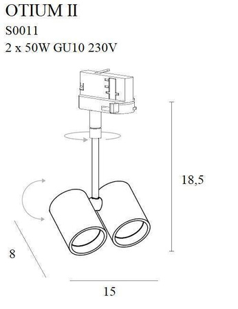Oprawa szynowa OTIUM II MAX (S0011) - Maxlight