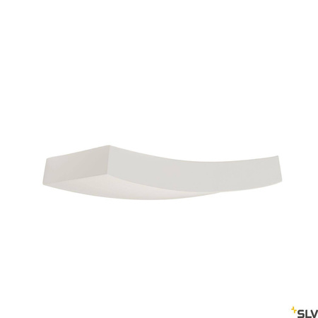 PLASTRA 102 CURVE, lampa ścienna, biały gips, QT-DE12, maks. 100 W (148012) - SLV