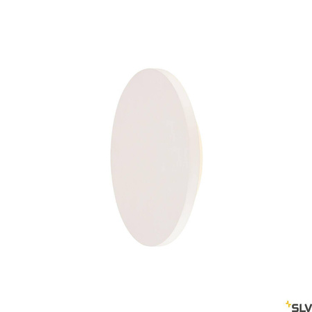 PLASTRA, lampa ścienna, LED, 3000K, okrągła, biały gips, Ø 30cm (148091) - SLV