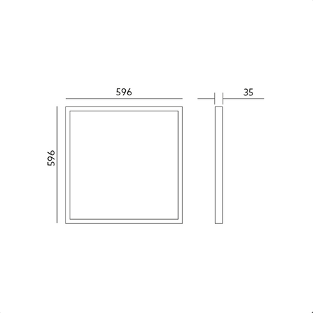 Panel LED CAPRI 60x60 40W PREMIUM barwa NEUTRALNA BIAŁA (KFCP40NB) Kobi Light