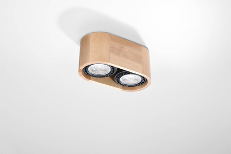 Plafon BASIC 2 naturalne drewno (SL.0914) - Sollux