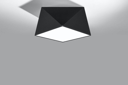 Plafon HEXA 25 czarny (SL.0687) - Sollux