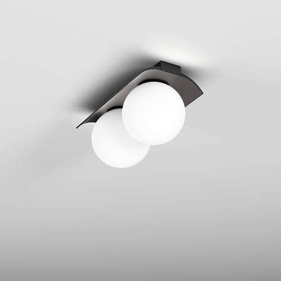 Plafon Kinkiet MODERN BALL WP x2 LED Kol. Biały (46971-L940-D0-00-13) - AqForm
