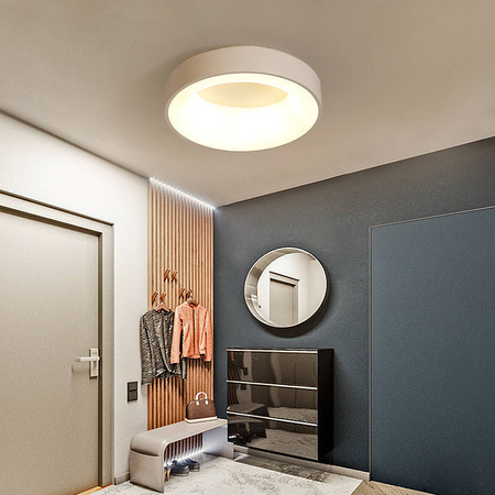Plafon LED okrągły biały 400*110mm 20W - trzy barwy, ściemnialny - Pilot (Abigali-MD1150-40-CY-B)