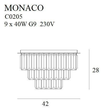 Plafon Monacooty ø 42 cm (C0205) - Maxlight