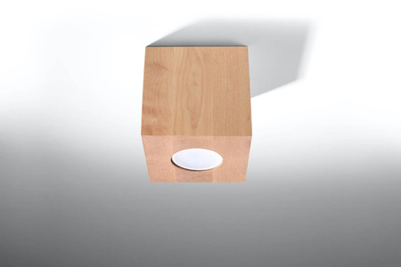 Plafon QUAD naturalne drewno (SL.0493) - Sollux