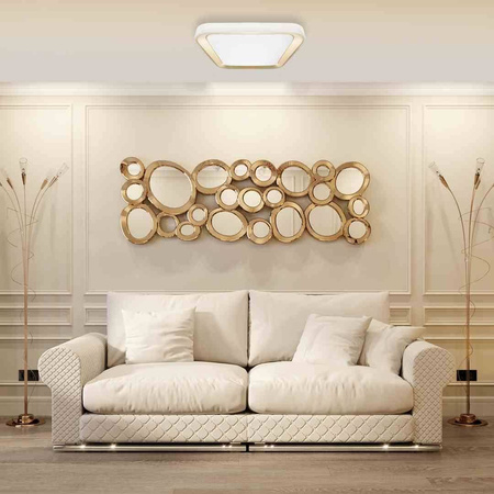 Plafon QUADRO GOLD 66W (ML7933) - Milagro