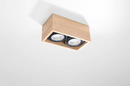 Plafon QUATRO 2 naturalne drewno (SL.0916) - Sollux