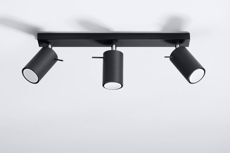 Plafon RING 3L czarny (SL.0093) - Sollux