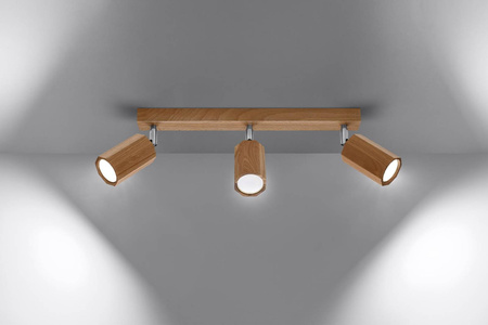 Plafon ZEKE 3 dąb (SL.1030) - Sollux