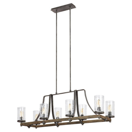 Podłużna lampa wisząca Angelo - 8 źródeł światła (QN-ANGELO8-ISLE) - Quintiesse