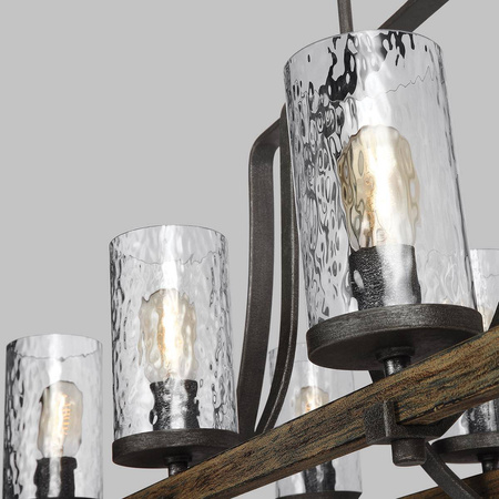 Podłużna lampa wisząca Angelo - 8 źródeł światła (QN-ANGELO8-ISLE) - Quintiesse
