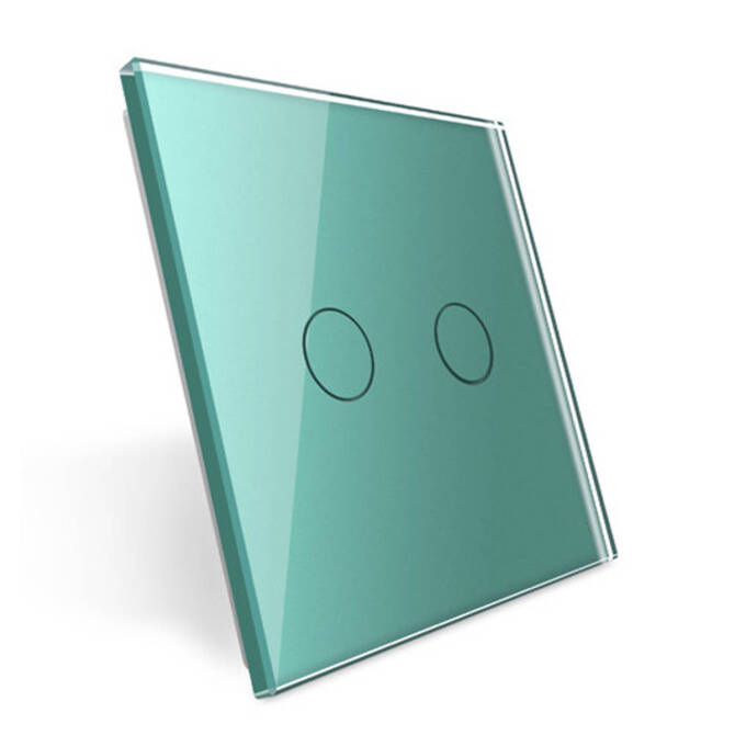 Podwójny zielony panel szklany (702-68) LIVOLO