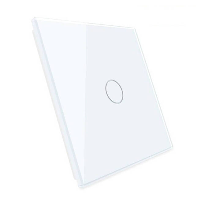 Pojedynczy biały panel szklany (701-61) LIVOLO