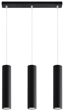 Potrójna Lampa wisząca LAGOS 3 czarny (SL.0329) - Sollux