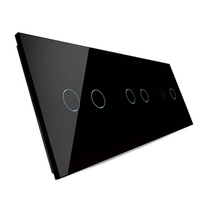 Potrójny panel szklany w kolorze czarnym (70122-62) LIVOLO