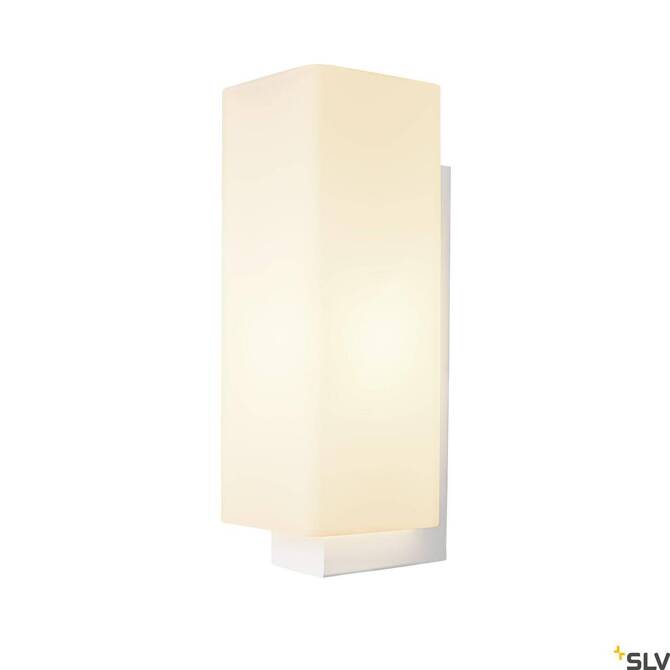 QUADRASS, lampa ścienna natynkowa indoor, E27, kolor biały (1003431) - SLV