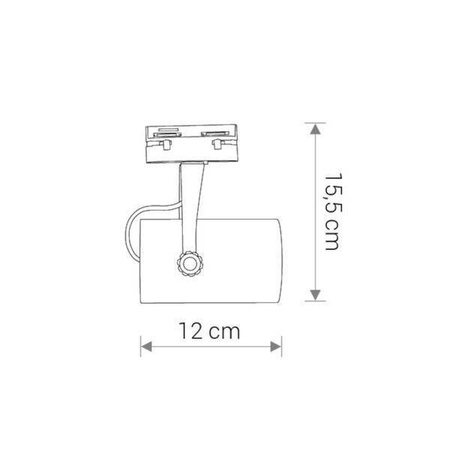 Reflektor do szyno przewodu PROFILE STORE PRO LED WHITE 12W, 3000K (8321) - Nowodvorski