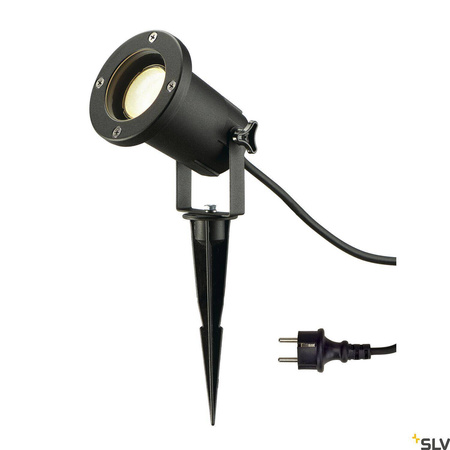 Reflektor zewnętrzny ogrodowy NAUTILUS SPIKE XL, czarna, GU10 max.11W,1.5m (227410) SLV
