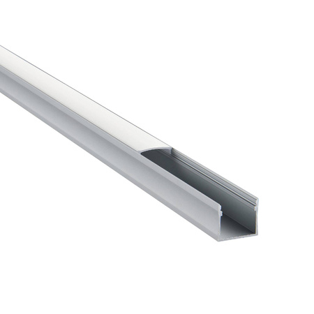 Rigel Surface Wide 2m Aluminium Profile/Extrusion Sliver (97738) - Saxby