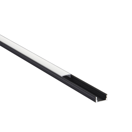 RigelSLIM Surface 2m Aluminium Profile/Extrusion Black (94946) - Saxby