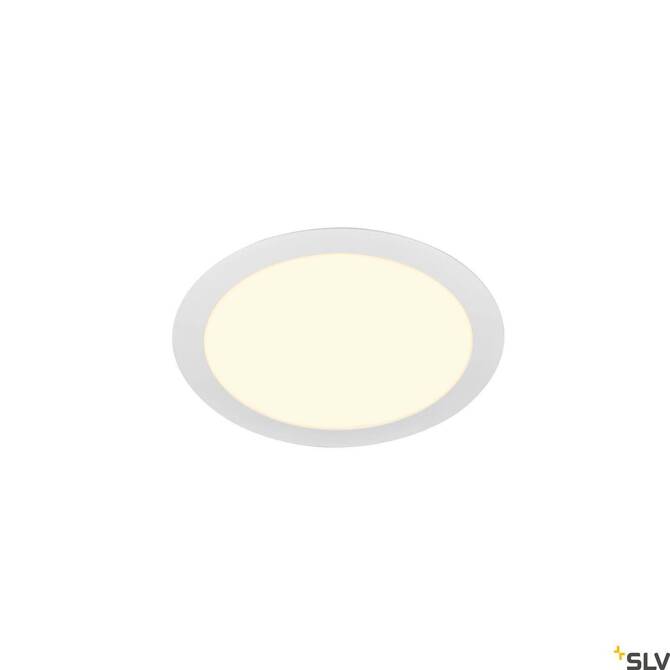 SENSER 24, lampa sufitowa wpuszczana LED indoor, okrągła, kolor biały, 3000K (1003010) - SLV