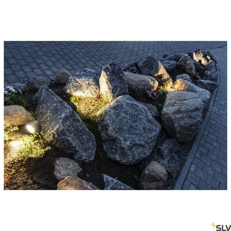 SITRA 360 SPIKE, lampa wbijana w grunt outdoor, jednopunktowa, TCR-TSE, IP44, antracytowa, maks. 9W (231525) - SLV